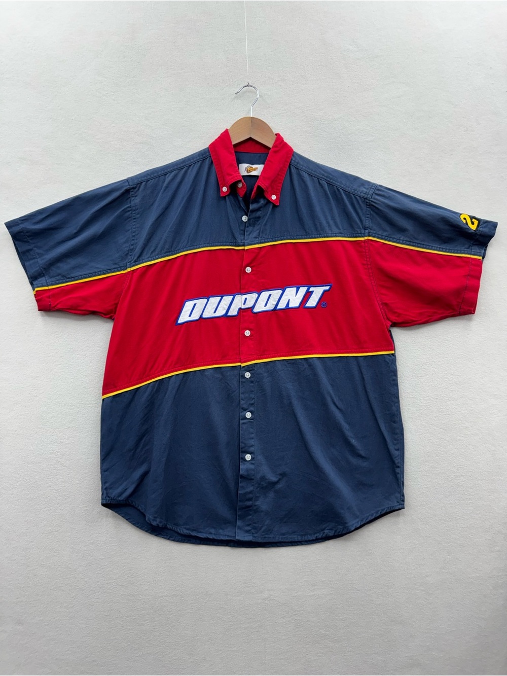 Vintage Winners Circle Mens Large Jeff Gordon Dupont Button Up Pit Crew NASCAR